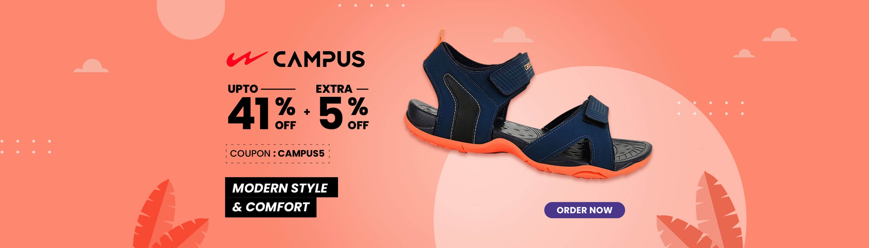 Campus Shoes upto 41% off + Extra 5% off Uniket