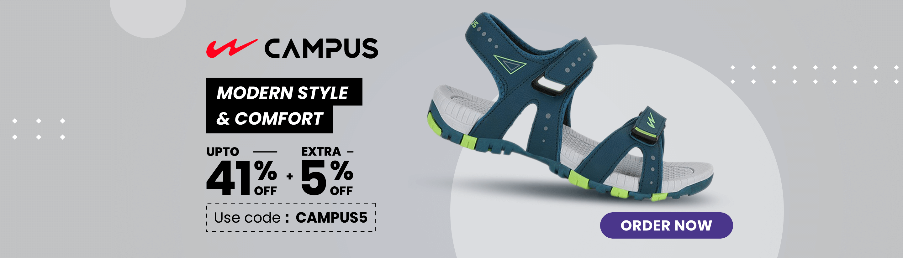 Campus Shoes upto 41% off + Extra 5% off Uniket