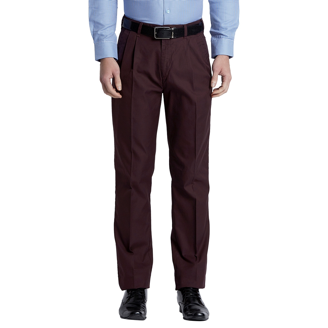 ColorPlus | ColorPlus Claret Regular Fit Trouser