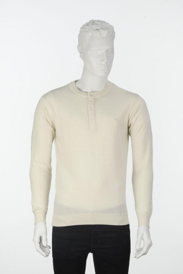 ColorPlus | ColorPlus Solid White Slim Fit Sweater