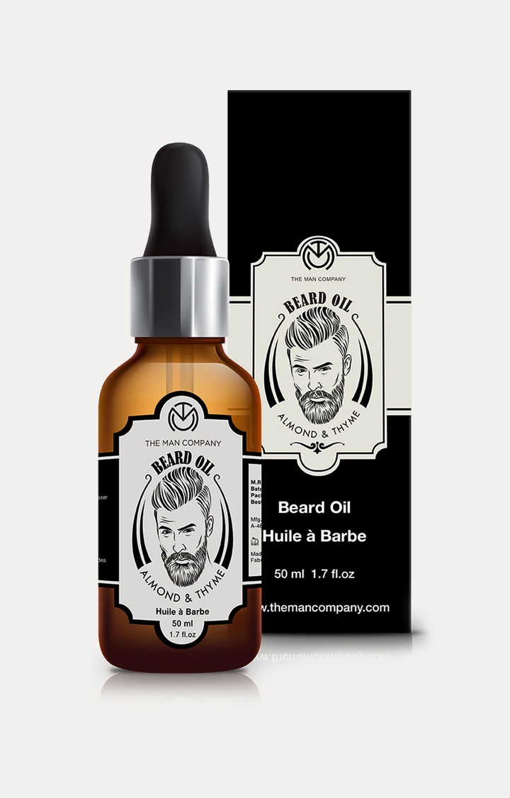 The Man Company | Almond and Thyme Beard Growth Oil - 50 ML