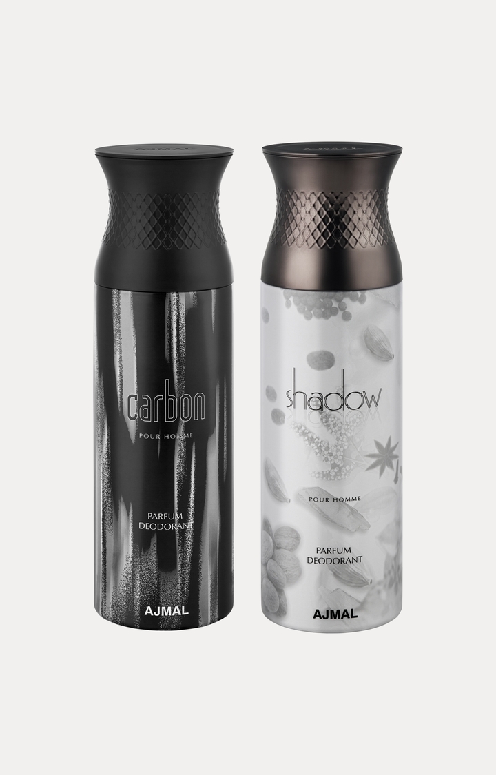 Ajmal | Carbon and Shadow Him Deodorants - Pack of 2