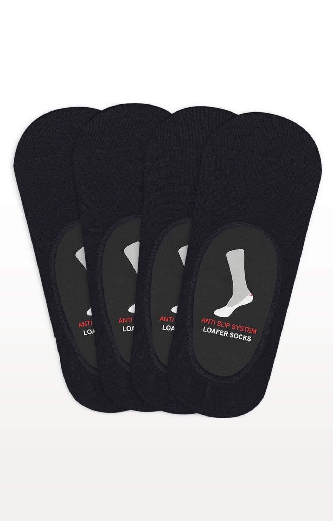 BALENZIA | Black Solid Socks - (Pack of 4)