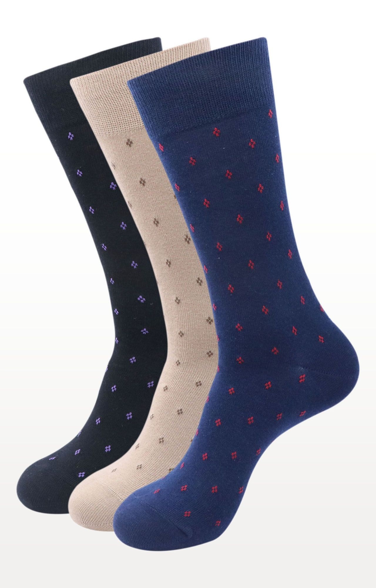 BALENZIA | Multicoloured Printed Socks - (Pack of 3)