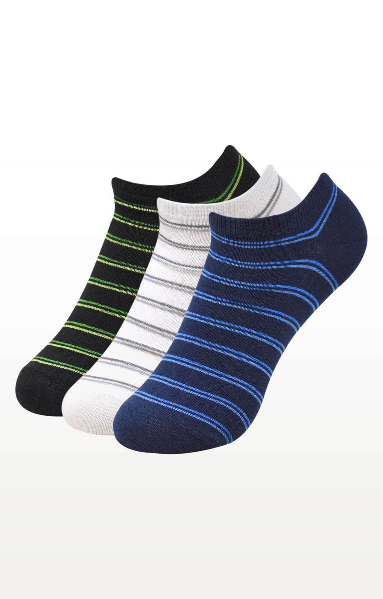 BALENZIA | Multicoloured Striped Socks - (Pack of 3)