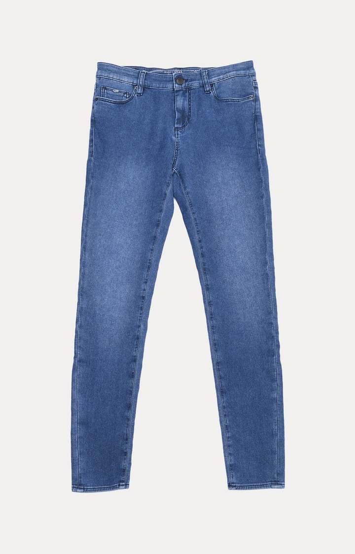 GAS | Women's medium wash skinny fit Star motion jeans