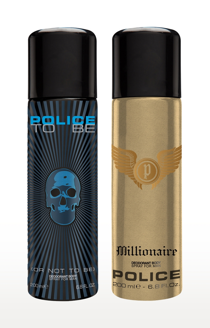 POLICE | To Be And Millionaire Deo Combo Set - Pack Of 2