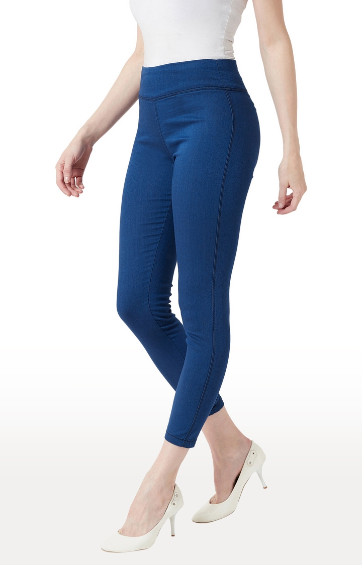 MISS CHASE | Carbon Blue Jeggings