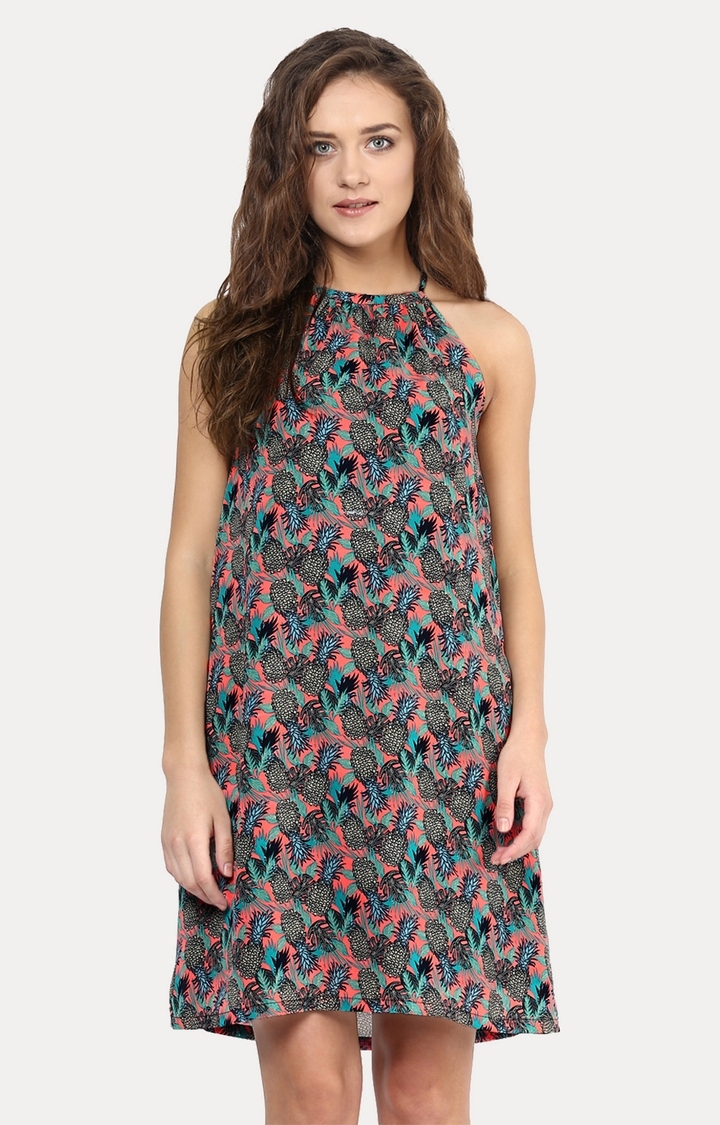 MISS CHASE | Multi Printed Shift Dress