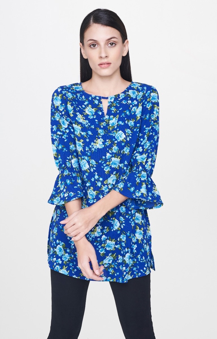 AND | Blue Printed Tunic