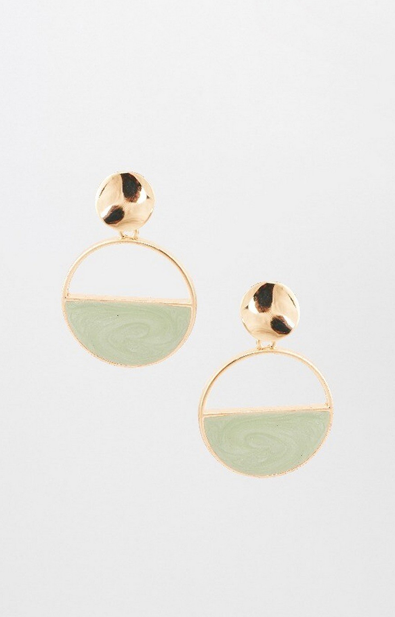 AND | Green Dangle and Drop Earrings