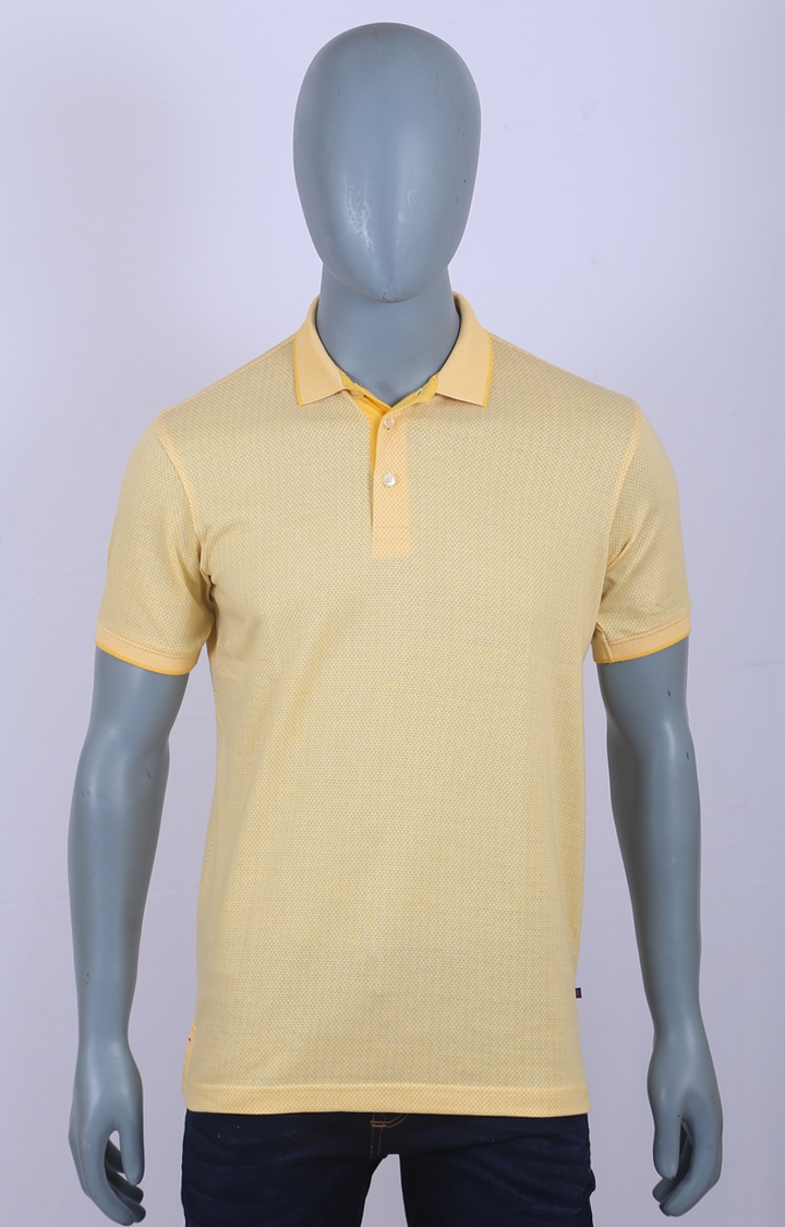 Raymond | Yellow Printed T-Shirt