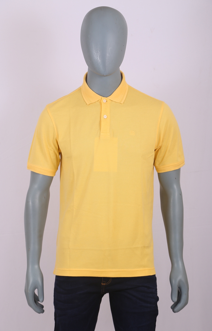 Raymond | Yellow Solid T-Shirt