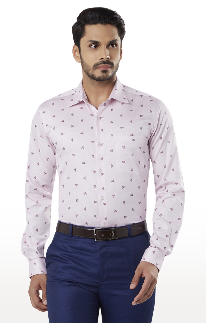 Raymond | Pink Printed Formal Shirt