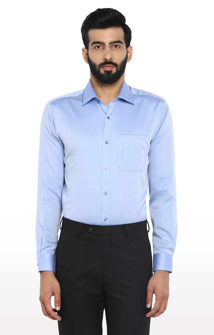 Raymond | Light Blue Solid Formal Shirt