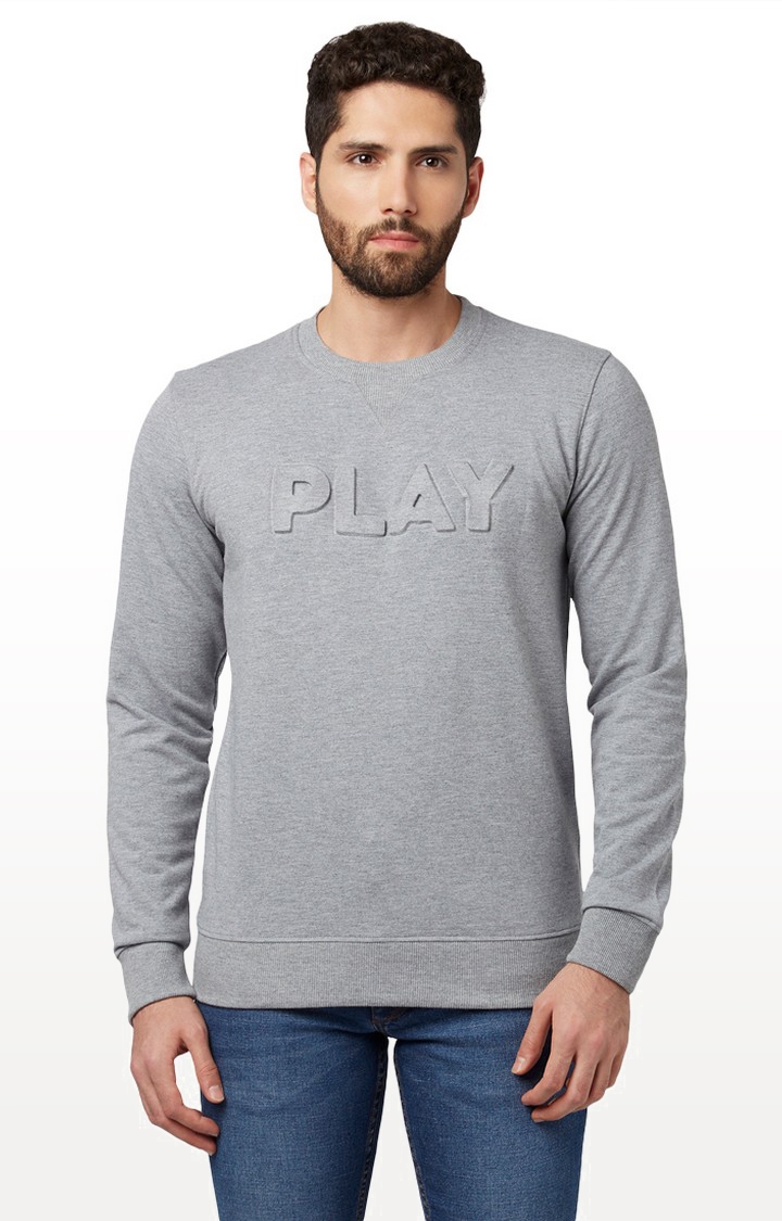Park Avenue | Grey Melange Sweatshirt