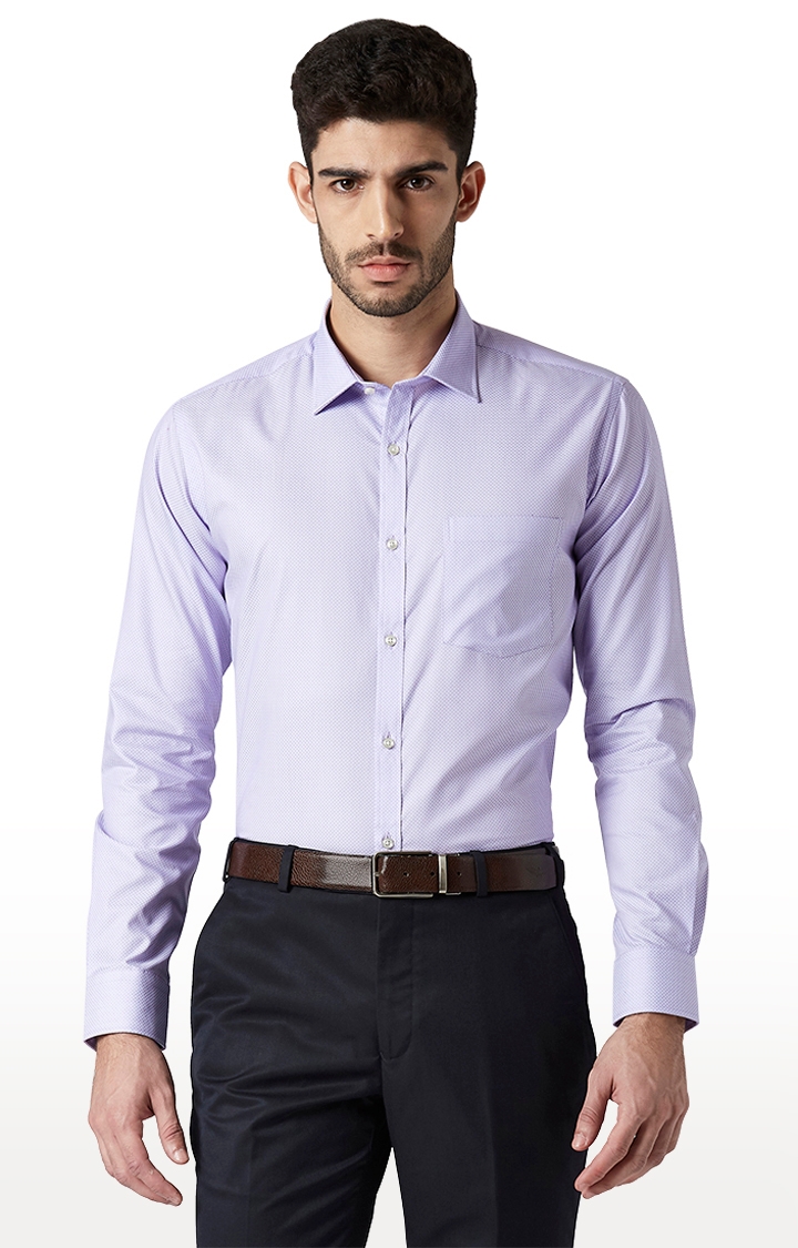 Park Avenue | Purple Checked Formal Shirt