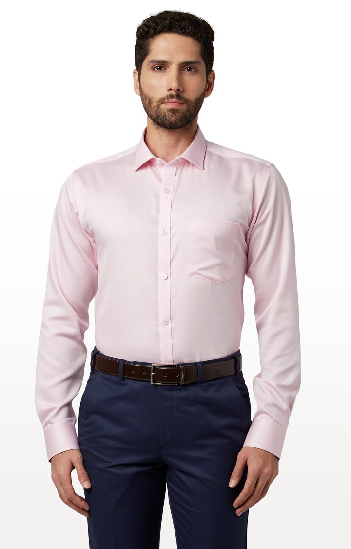 Park Avenue | Pink Solid Formal Shirt