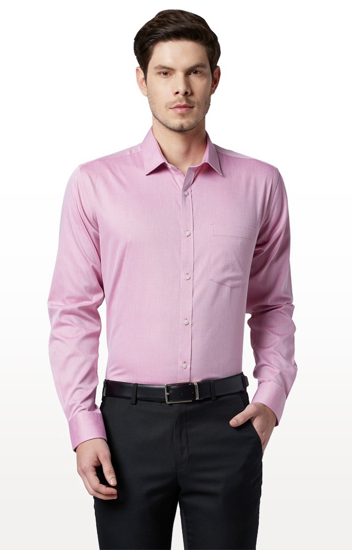 Park Avenue | Pink Solid Formal Shirt