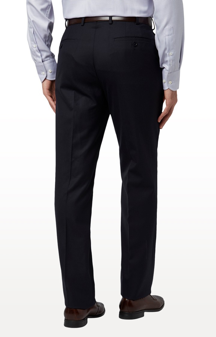 Dark Blue Tapered Formal Trousers