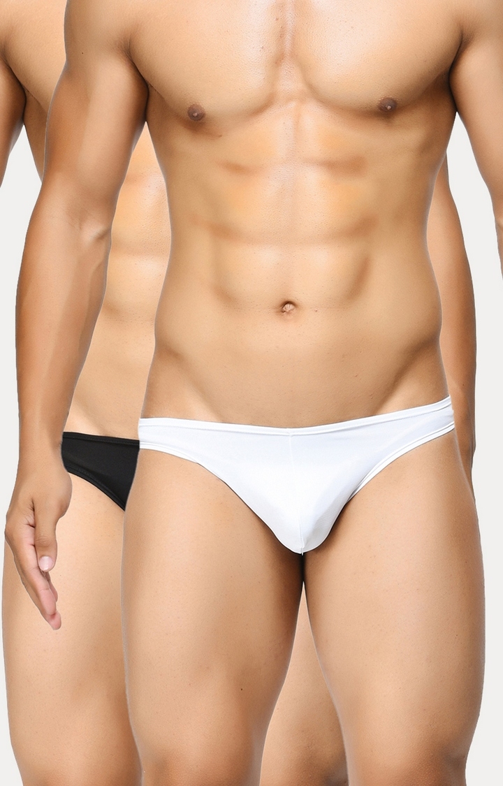 Black and White Thongs - Pack of 2