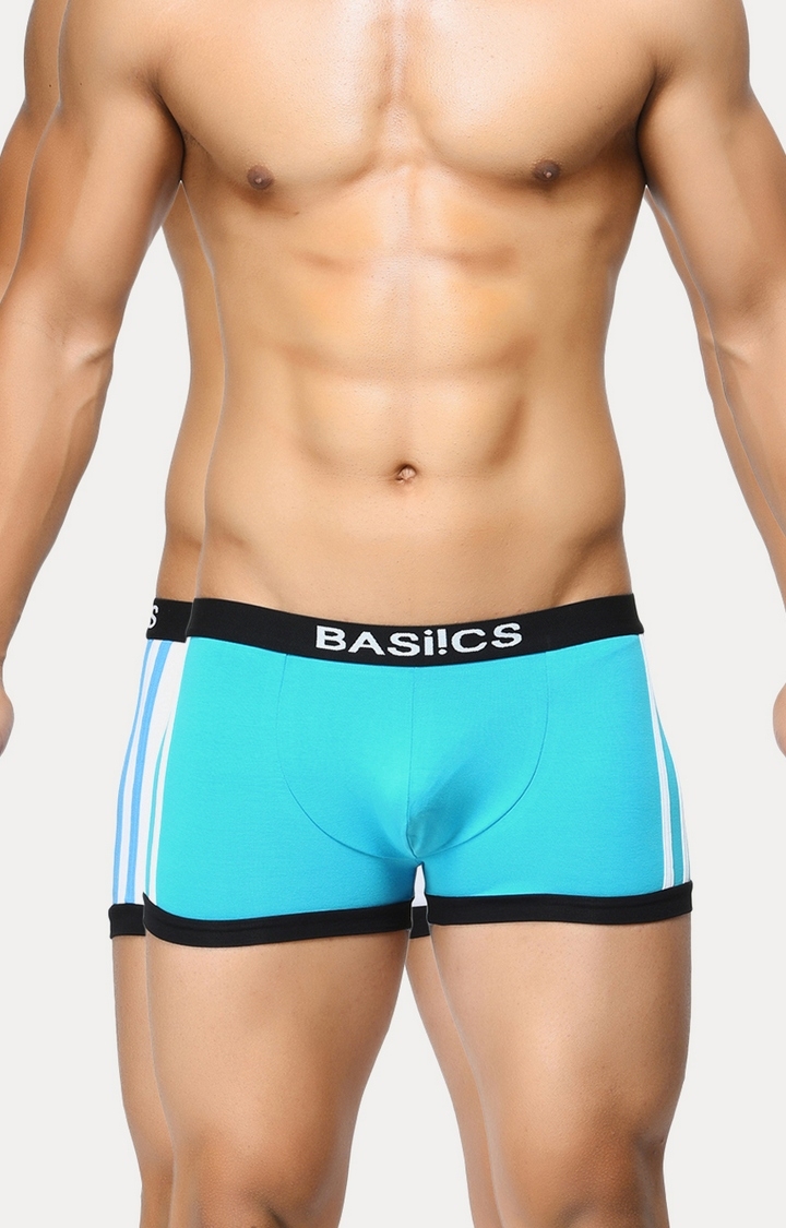 La Intimo | Teal and White Trunks - Pack of 2
