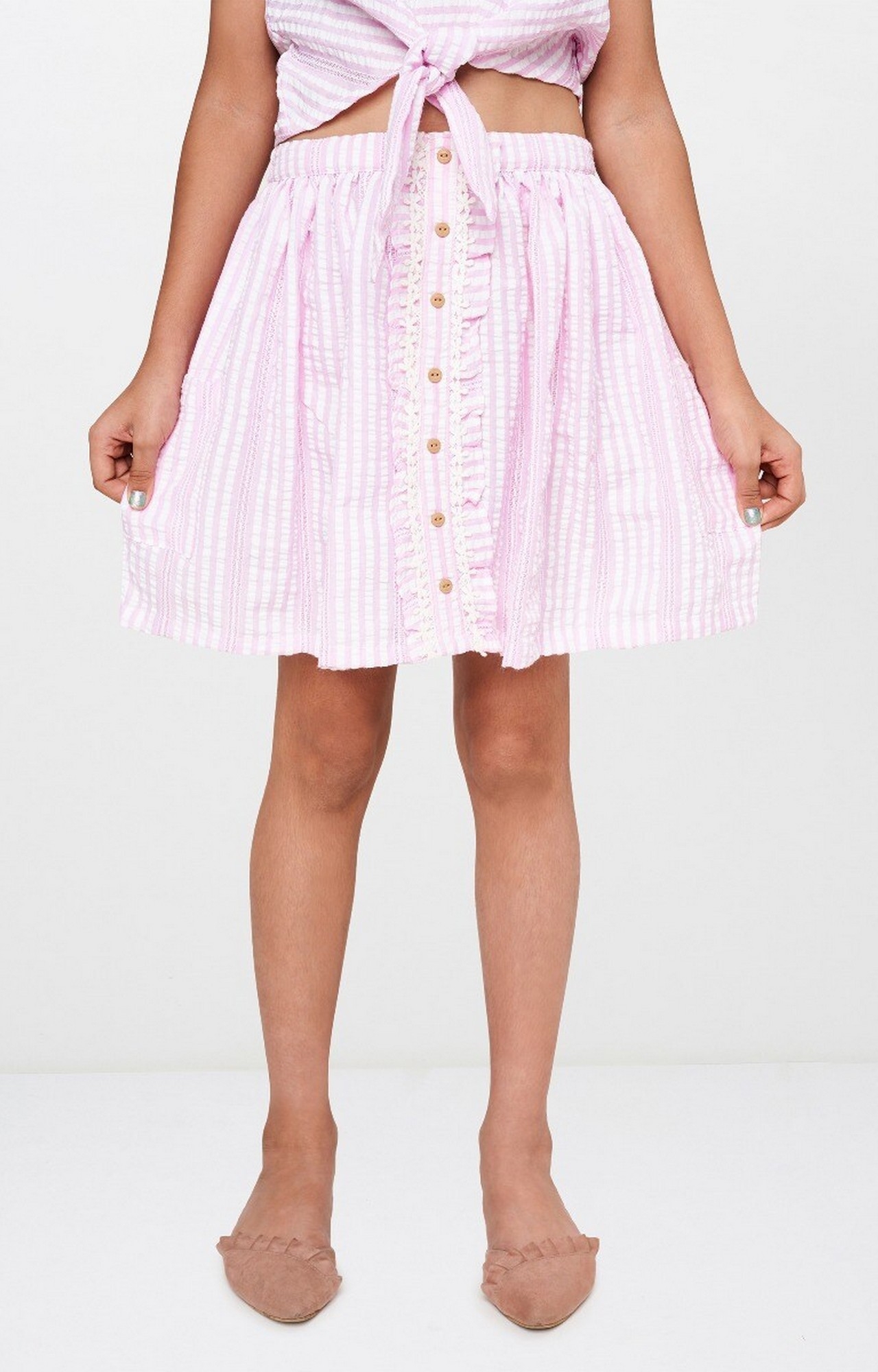 Global Desi Pink Skirts