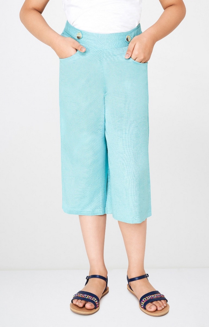 Global Desi | Mint Solid Trousers