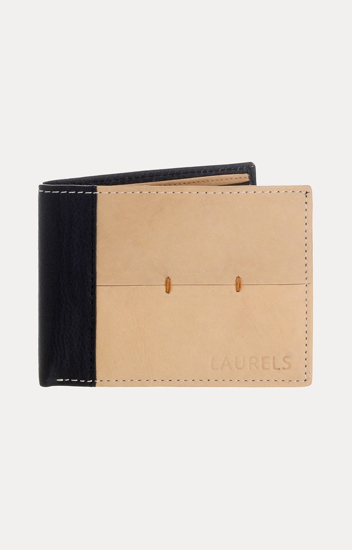 Laurels | Beige and Black Wallet