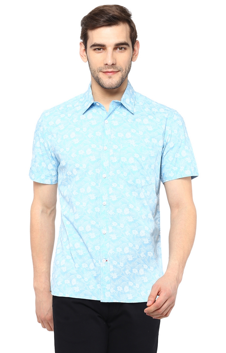 RED CHIEF | Blue Printed Casual Shirt