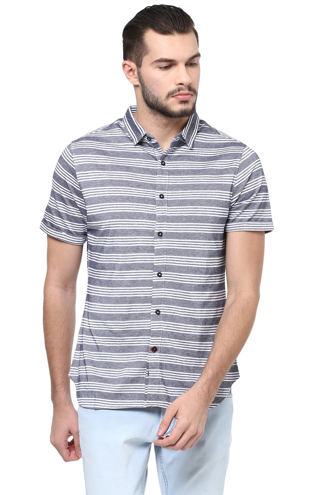 RED CHIEF | Blue Striped Casual Shirt