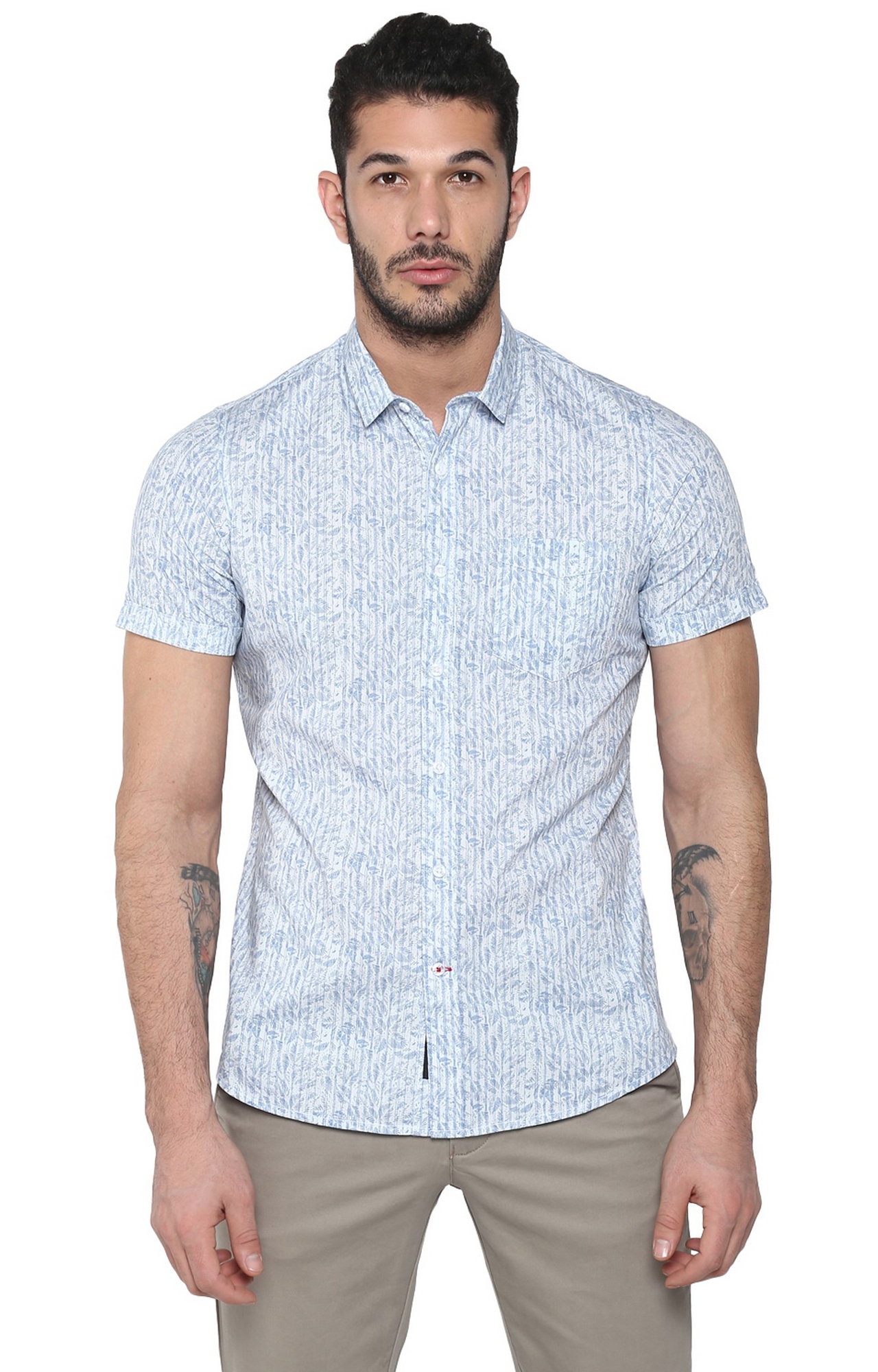 RED CHIEF | Blue Printed Casual Shirt