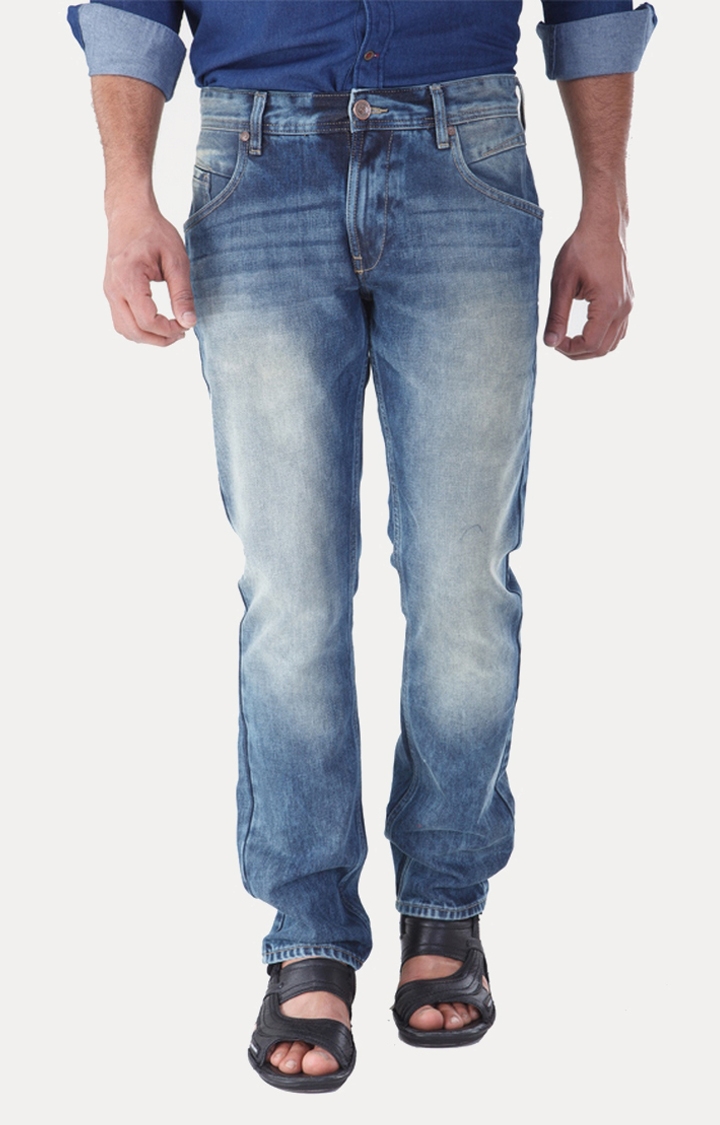 RED CHIEF | Tint Blue Washed Straight Jeans