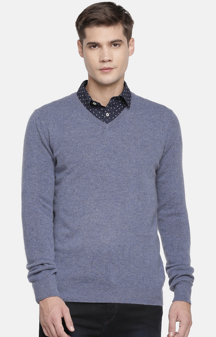 celio | Blue Melange Sweater