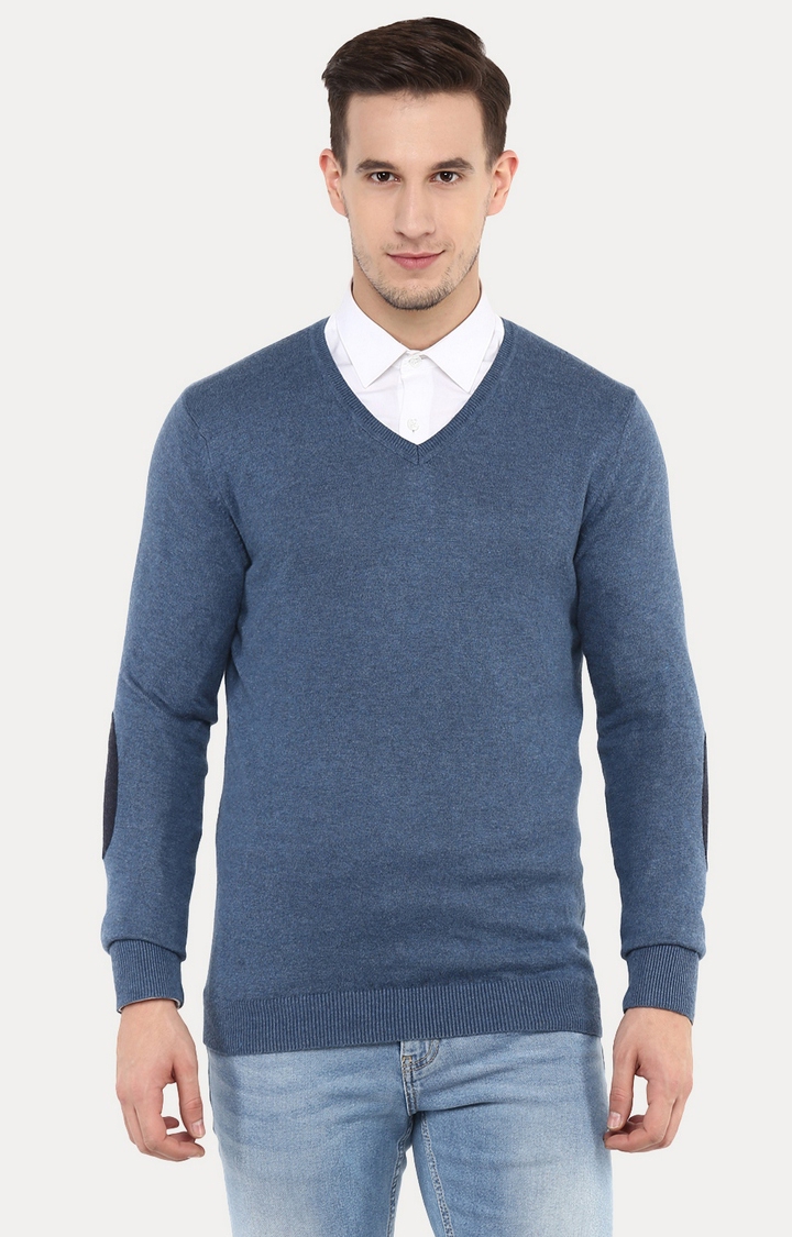 celio | Fever Blue Melange Sweater