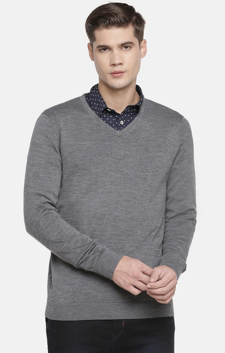 celio | Grey Melange Sweater