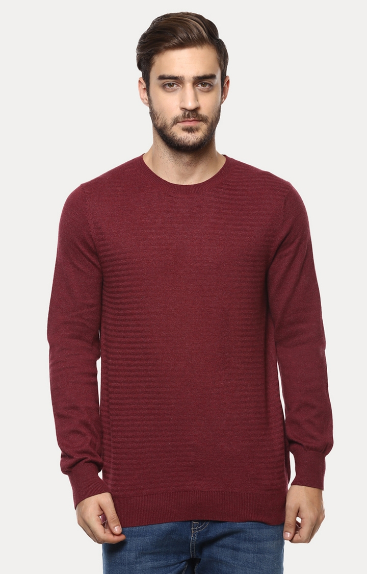 celio | Red Solid Sweater