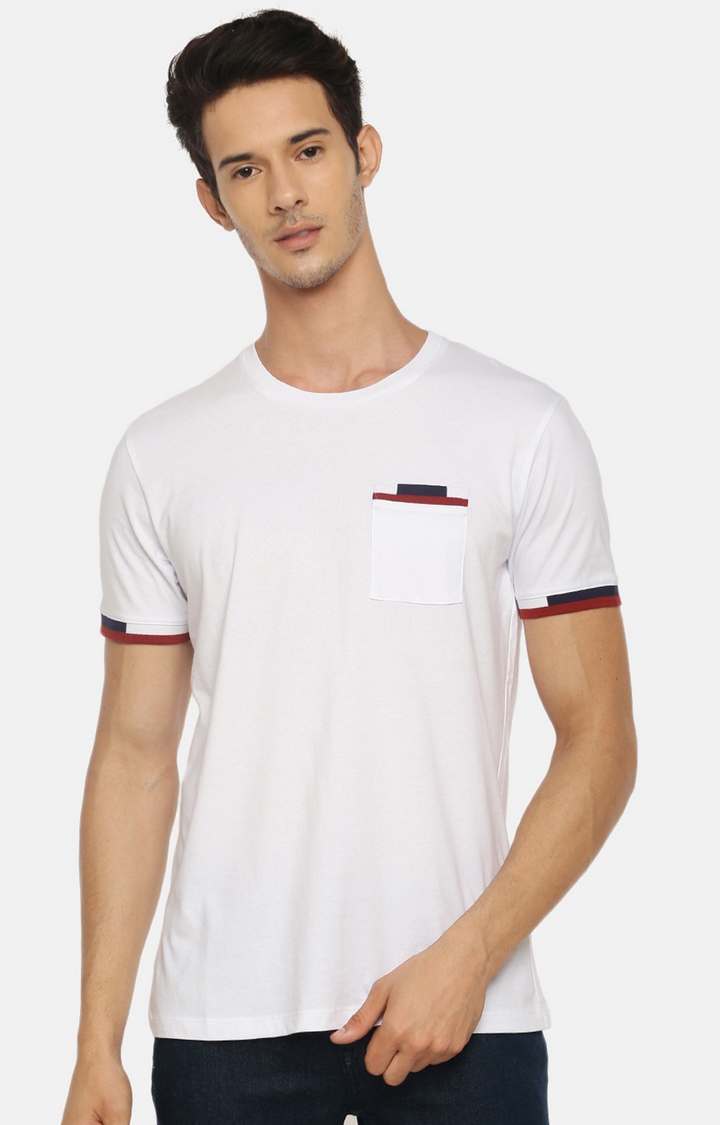 celio | White Solid T-Shirt