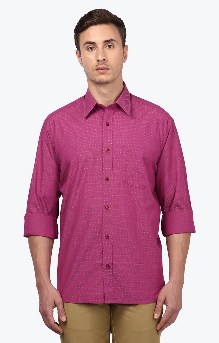ColorPlus | Pink Printed Casual Shirt