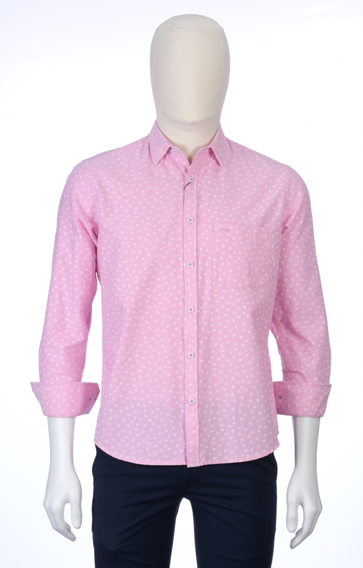 ColorPlus | Pink Printed Casual Shirt