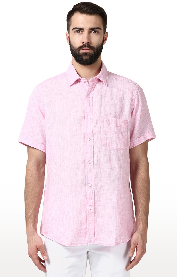 ColorPlus | Pink Solid Casual Shirt