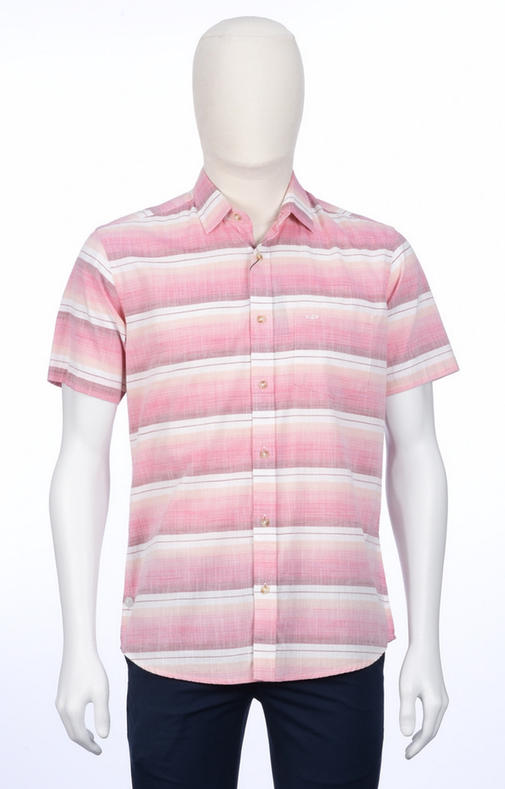 ColorPlus | Pink Striped Casual Shirt