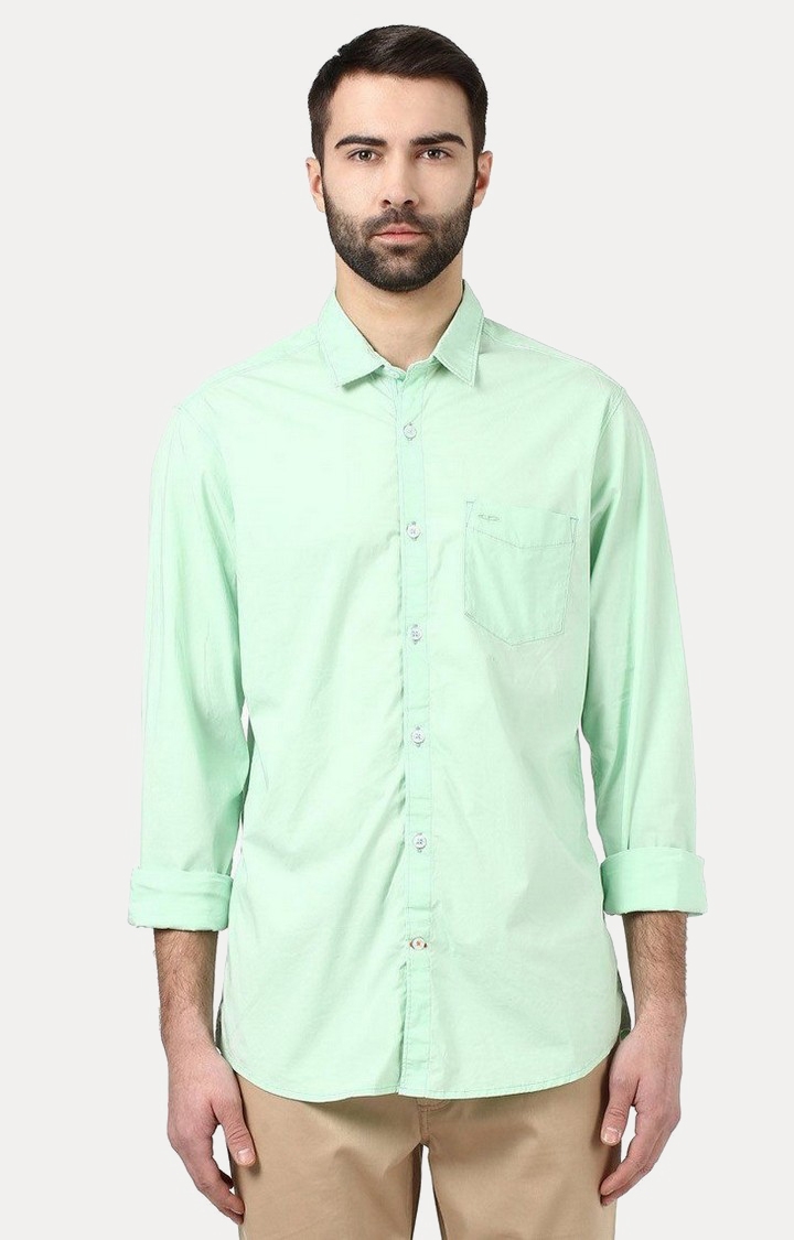 ColorPlus | ColorPlus Green Casual Shirt For Men