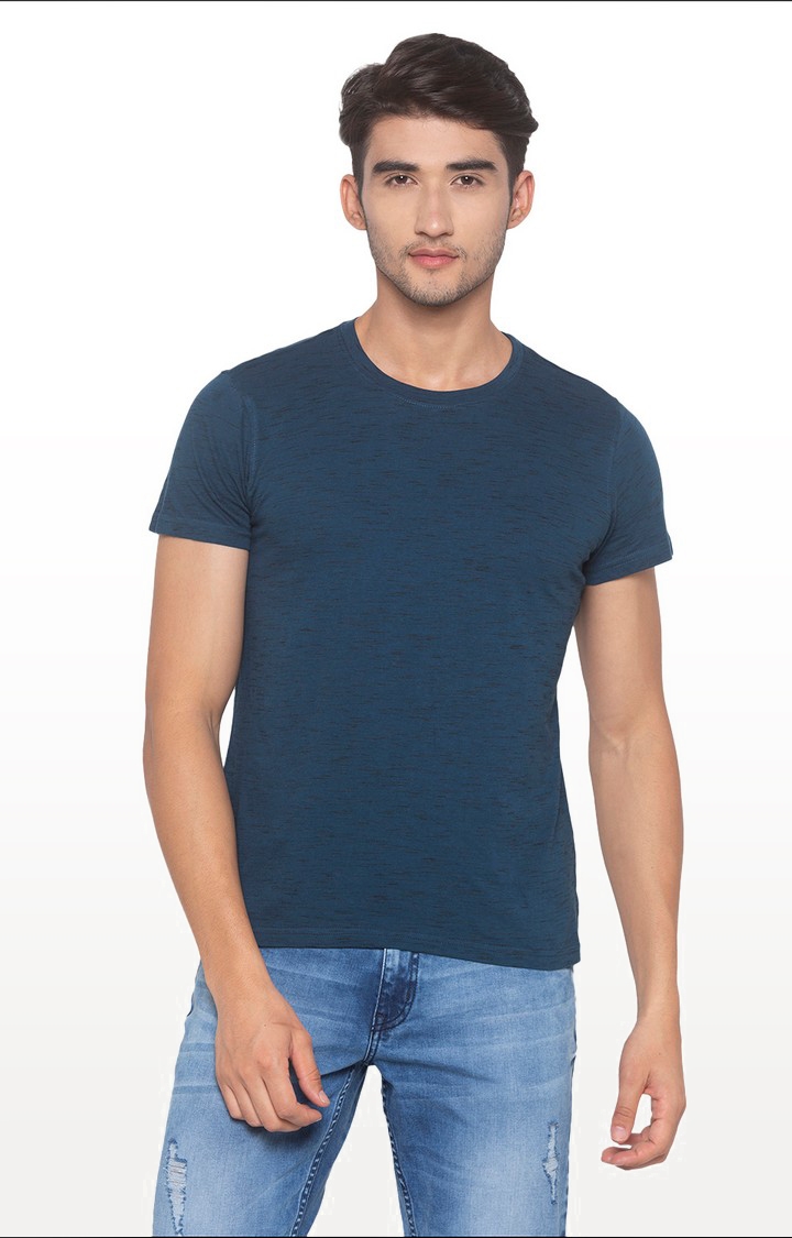 globus | Blue Solid T-Shirt