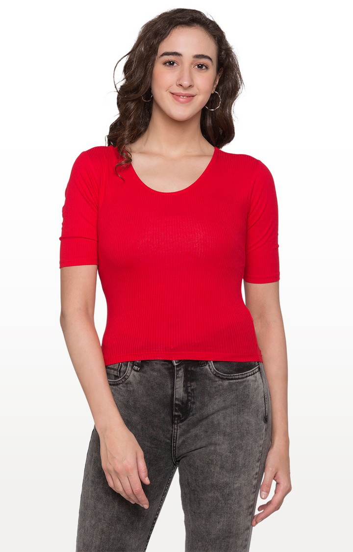 globus | Red Solid Top