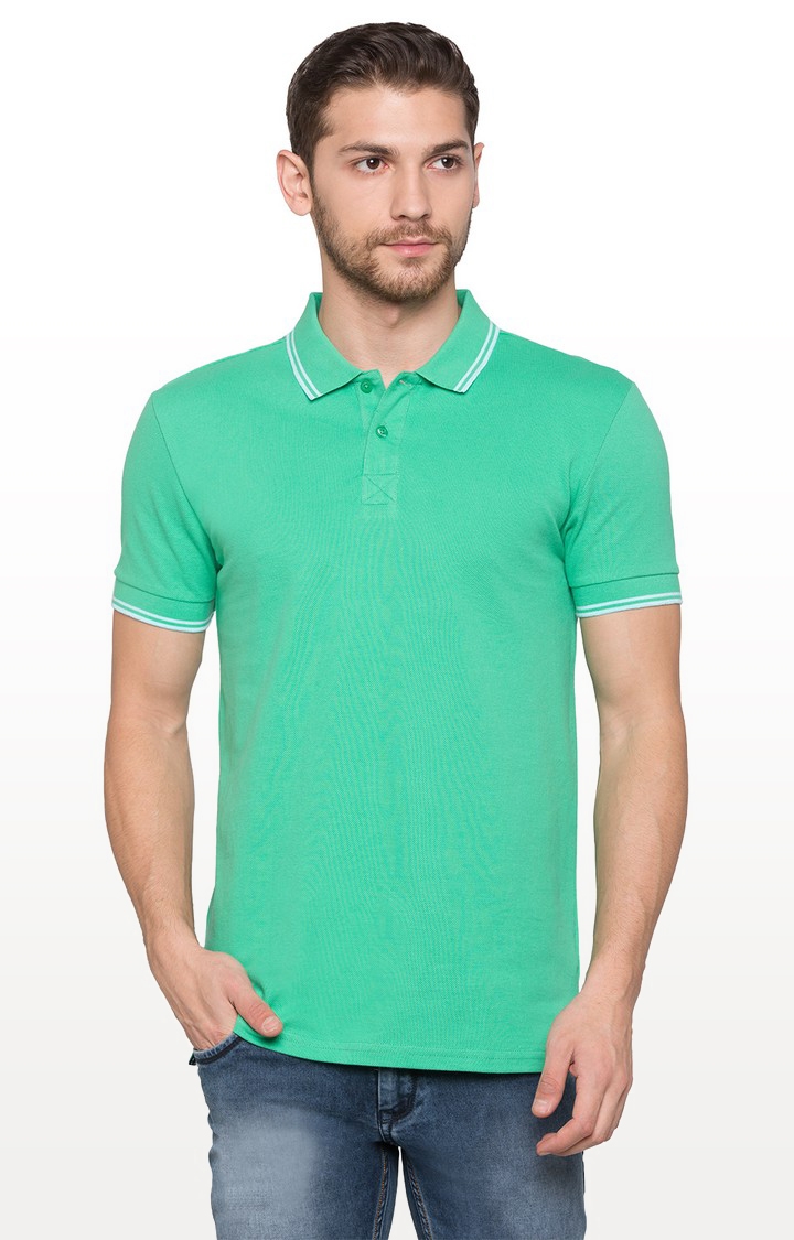 globus | Green Solid Polo