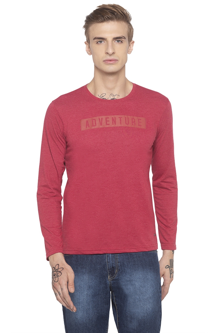 globus | Red Printed T-Shirt