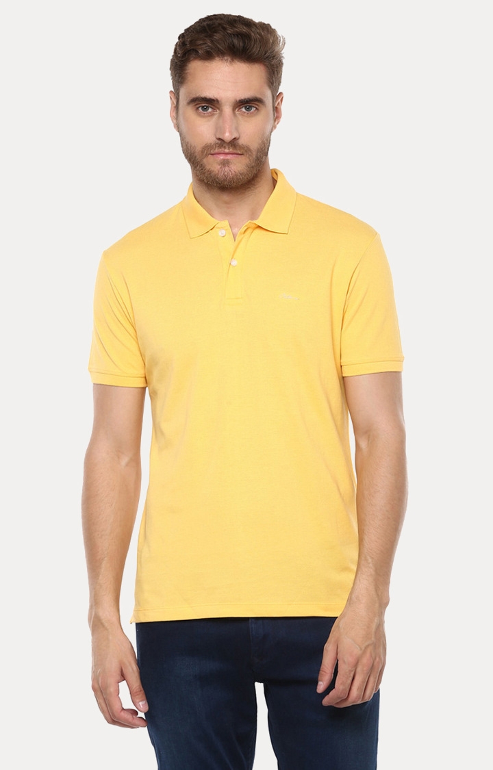 OCTAVE | Mango Solid Polo T-Shirt