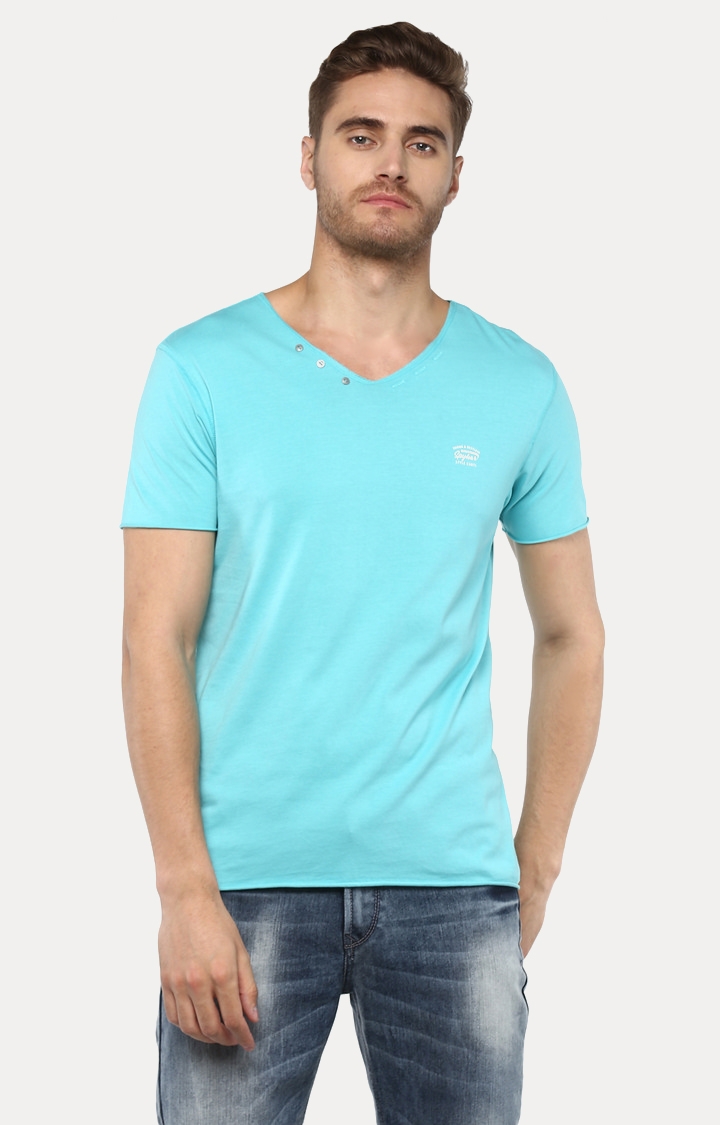 Spykar | spykar Aqua Solid Slim Fit T-Shirt