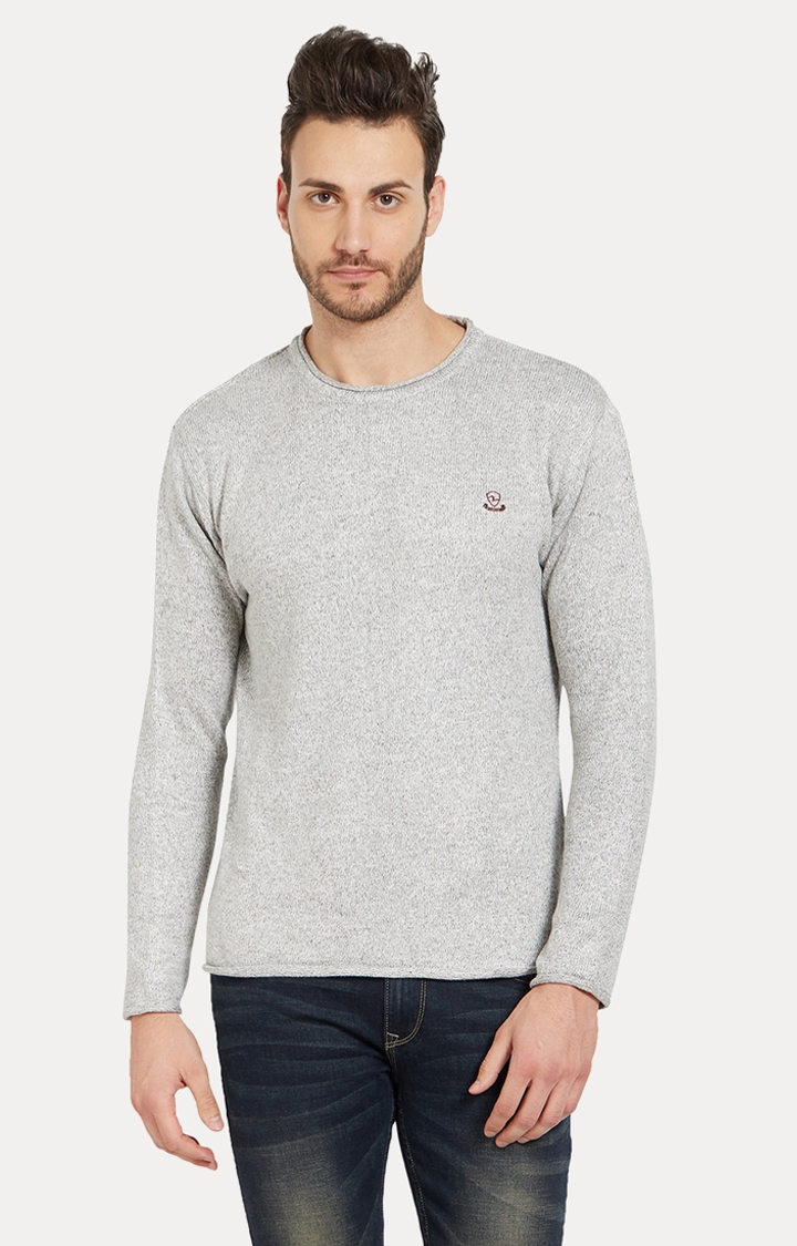 Spykar | spykar Grey Melange Slim Fit Sweatshirt